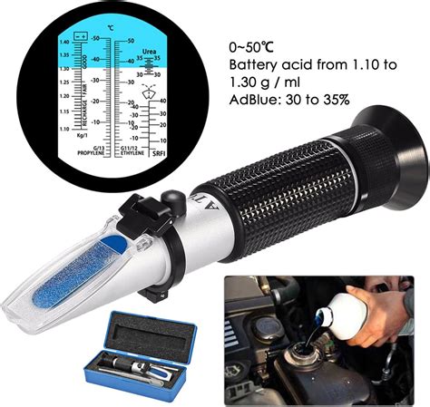 refractometer for battery testing|coolant battery acid refractometer.